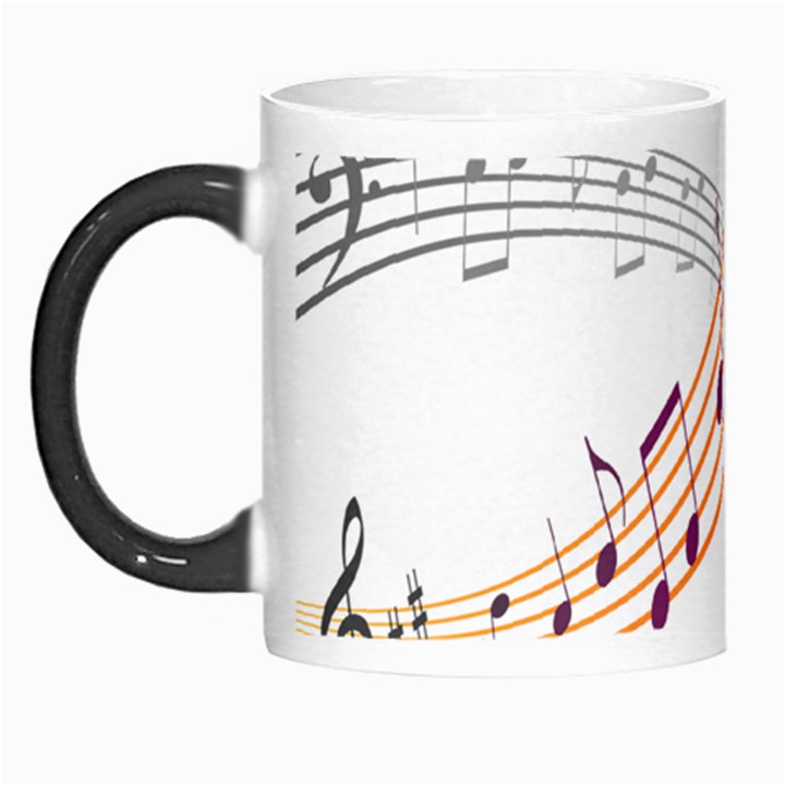 Musical Net Purpel Orange Note Morph Mugs