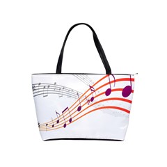 Musical Net Purpel Orange Note Shoulder Handbags