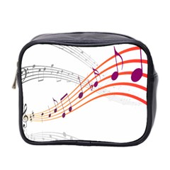 Musical Net Purpel Orange Note Mini Toiletries Bag 2-side by Mariart