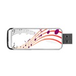 Musical Net Purpel Orange Note Portable USB Flash (One Side) Front