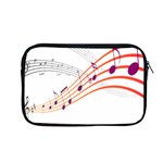 Musical Net Purpel Orange Note Apple MacBook Pro 13  Zipper Case Front