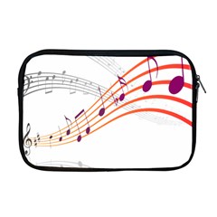 Musical Net Purpel Orange Note Apple MacBook Pro 17  Zipper Case