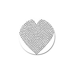 Marijuana Heart Cannabis Black Love Golf Ball Marker