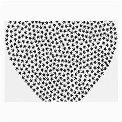 Marijuana Heart Cannabis Black Love Large Glasses Cloth by Mariart