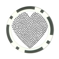 Marijuana Heart Cannabis Black Love Poker Chip Card Guard