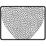 Marijuana Heart Cannabis Black Love Fleece Blanket (Large)  80 x60  Blanket Front