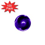 Purple Black Star Neon Light Space Galaxy 1  Mini Buttons (100 pack)  Front