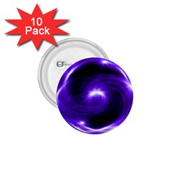 Purple Black Star Neon Light Space Galaxy 1 75  Buttons (10 Pack)