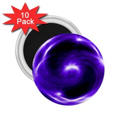 Purple Black Star Neon Light Space Galaxy 2 25  Magnets (10 Pack) 