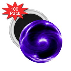 Purple Black Star Neon Light Space Galaxy 2 25  Magnets (100 Pack) 