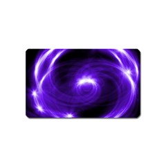 Purple Black Star Neon Light Space Galaxy Magnet (name Card) by Mariart