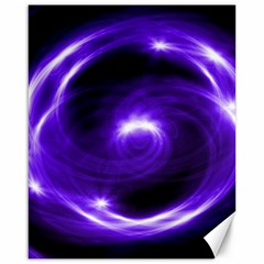 Purple Black Star Neon Light Space Galaxy Canvas 16  X 20  