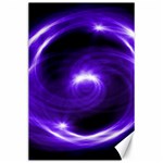 Purple Black Star Neon Light Space Galaxy Canvas 24  x 36  23.35 x34.74  Canvas - 1