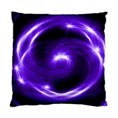 Purple Black Star Neon Light Space Galaxy Standard Cushion Case (two Sides)