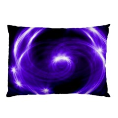 Purple Black Star Neon Light Space Galaxy Pillow Case