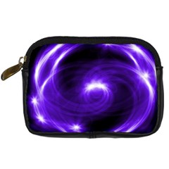 Purple Black Star Neon Light Space Galaxy Digital Camera Cases