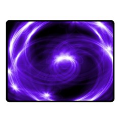 Purple Black Star Neon Light Space Galaxy Fleece Blanket (small) by Mariart