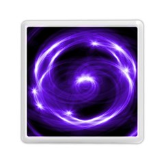 Purple Black Star Neon Light Space Galaxy Memory Card Reader (square)  by Mariart