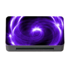 Purple Black Star Neon Light Space Galaxy Memory Card Reader With Cf