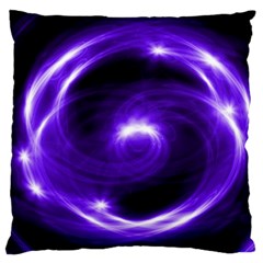 Purple Black Star Neon Light Space Galaxy Standard Flano Cushion Case (one Side)