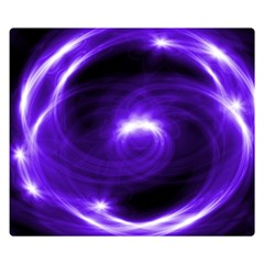 Purple Black Star Neon Light Space Galaxy Double Sided Flano Blanket (small)  by Mariart