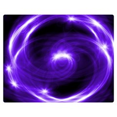 Purple Black Star Neon Light Space Galaxy Double Sided Flano Blanket (medium)  by Mariart