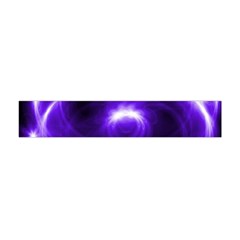 Purple Black Star Neon Light Space Galaxy Flano Scarf (mini)