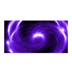 Purple Black Star Neon Light Space Galaxy Satin Wrap