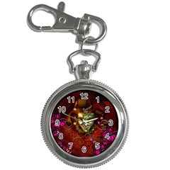 Wonderful Venetian Mask With Floral Elements Key Chain Watches by FantasyWorld7