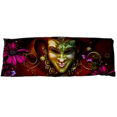 Wonderful Venetian Mask With Floral Elements Body Pillow Case (dakimakura) by FantasyWorld7