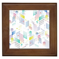 Layer Capital City Building Framed Tiles by Mariart