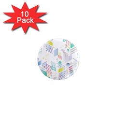 Layer Capital City Building 1  Mini Magnet (10 Pack)  by Mariart