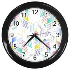 Layer Capital City Building Wall Clocks (black)