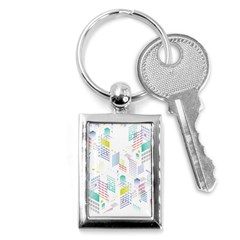 Layer Capital City Building Key Chains (rectangle)  by Mariart