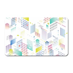 Layer Capital City Building Magnet (rectangular) by Mariart