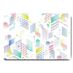 Layer Capital City Building Large Doormat  by Mariart