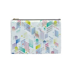 Layer Capital City Building Cosmetic Bag (medium)  by Mariart