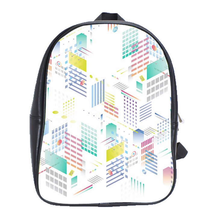 Layer Capital City Building School Bag (Large)