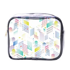 Layer Capital City Building Mini Toiletries Bags by Mariart