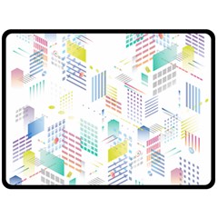 Layer Capital City Building Fleece Blanket (large)  by Mariart