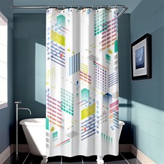 Layer Capital City Building Shower Curtain 36  X 72  (stall)  by Mariart