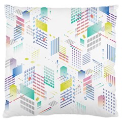 Layer Capital City Building Large Cushion Case (two Sides)