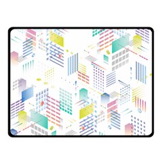 Layer Capital City Building Double Sided Fleece Blanket (small)  by Mariart