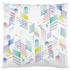 Layer Capital City Building Large Flano Cushion Case (two Sides)