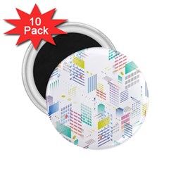 Layer Capital City Building 2 25  Magnets (10 Pack)  by Mariart