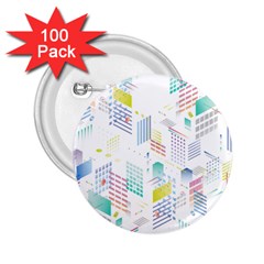 Layer Capital City Building 2 25  Buttons (100 Pack) 