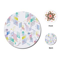 Layer Capital City Building Playing Cards (round) 