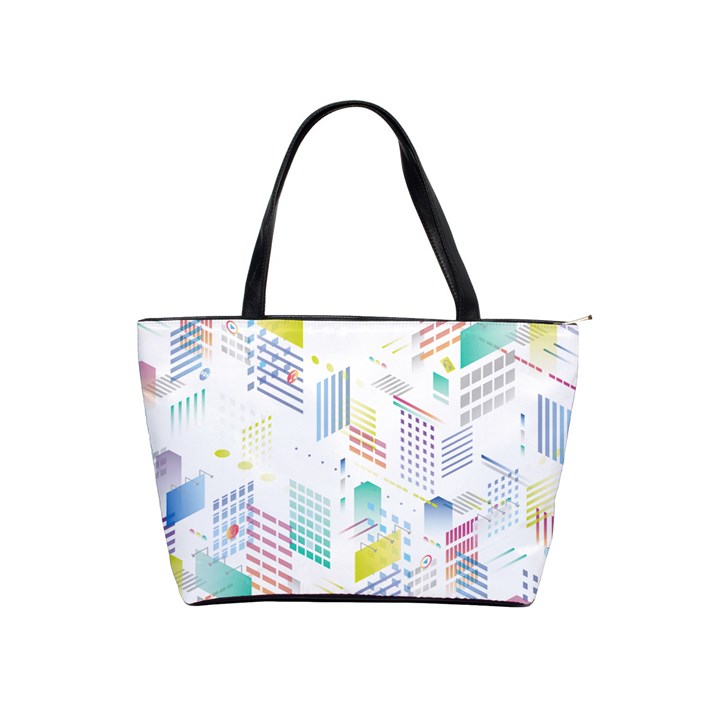 Layer Capital City Building Shoulder Handbags