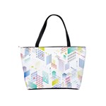 Layer Capital City Building Shoulder Handbags Back