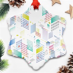 Layer Capital City Building Snowflake Ornament (two Sides)